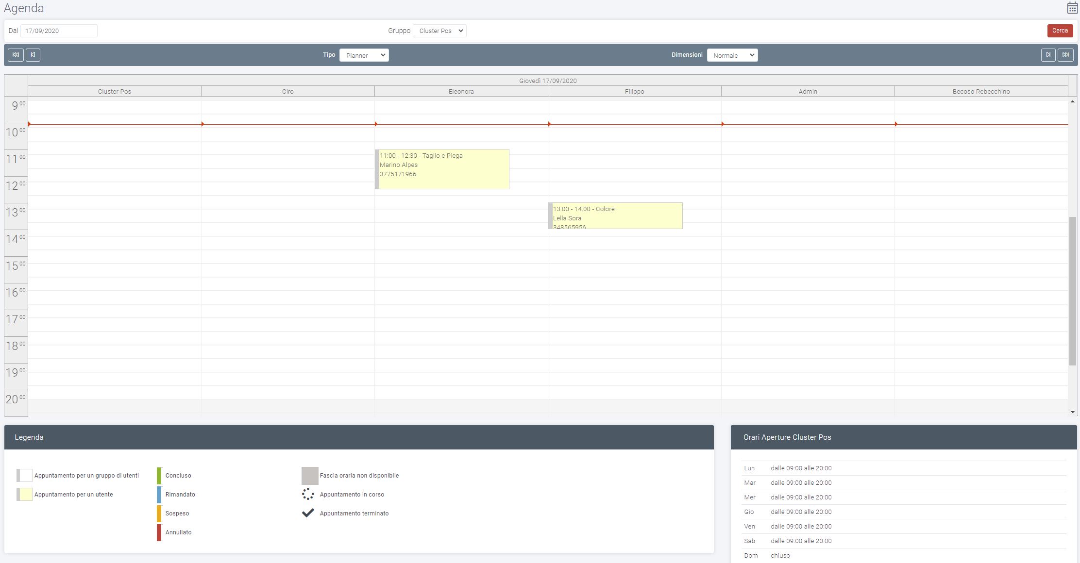 software parruchieri cluster pos